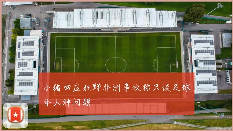 小猪回应狂野非洲争议称只谈足球非人种问题